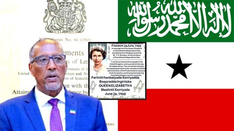 Xogta Rasmiga Ah Ee Qadiyada Somaliland Xiligii Aqoonsiga Oo La Helay