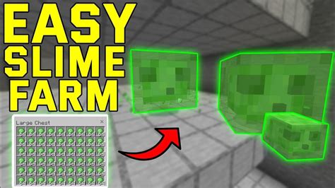 Easiest Slime Farm Minecraft Bedrock 1 21 Bedrock Mcpe Ps4 Xbox Youtube