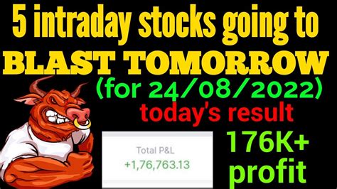 Breakout Stocks For Tomorrow Intraday Stocks For Tomorrow 24 08 2022