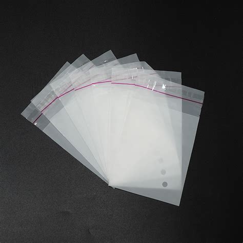 Lesi Frosted CPE Poly Plastic Clear Self Adhesive Bag For Toy Jewely