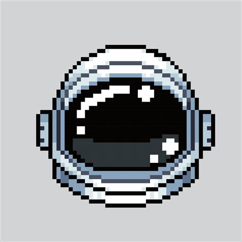 Pixel art illustration Astronaut helmet. Pixelated Astronaut. Astronaut ...