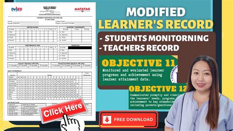 Learner S Individual Record Template Youtube