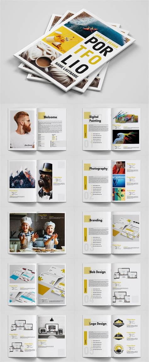 Graphic Design Portfolio Template Indesign