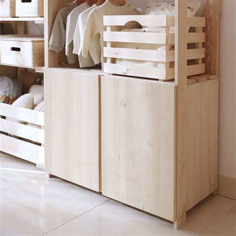 Armoire De Rangement En Pin Massif Nova X X Cm