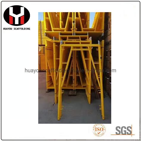 Q235 Galvanized Mason Frame Walk Thru Frame System Scaffolding With