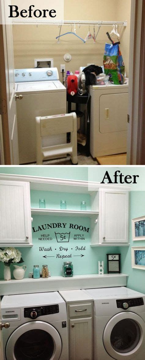 23 Before And After Budget Friendly Laundry Room Makeover Ideas That