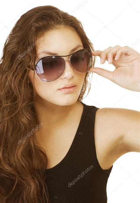 Beautiful Fashion Woman Wearing Sunglasses Stock Photo Subbotina