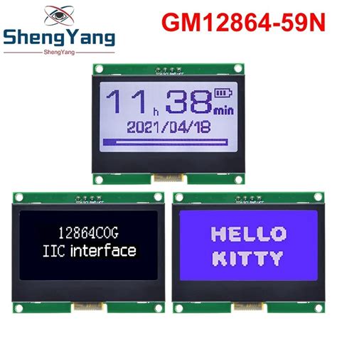 Tzt Iic Lcd Module X I C St S Cog Graphic Display Screen