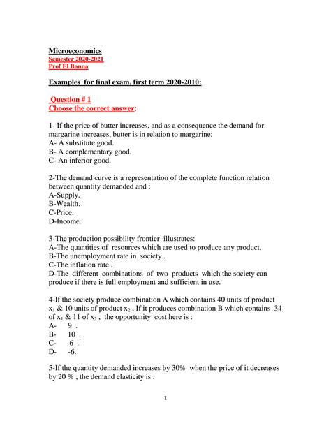 Solution Microeconomics Practice Quiz Studypool