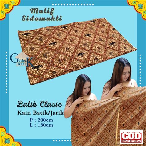 Jual Kain Jarik Klasik Batik Solo Motif Sidomukti Jarit Sewek Premium