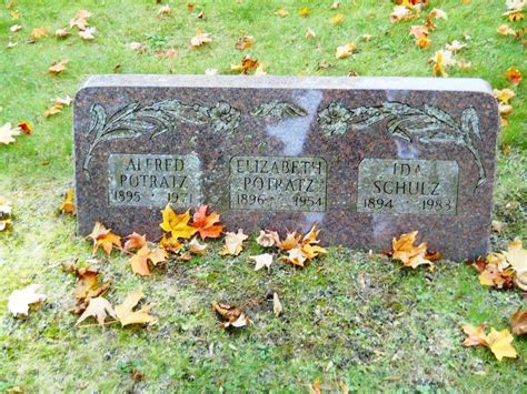 Elizabeth Schulz Potratz M Morial Find A Grave