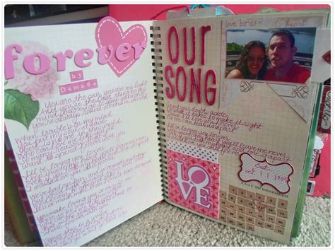 Smash Book Relationship Anniversary Scrapbook Scrapbook T Love