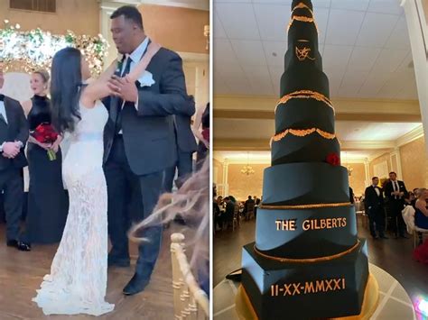 NFL's Marcus Gilbert Marries TV Analyst Madison Gesiotto, Massive Cake!