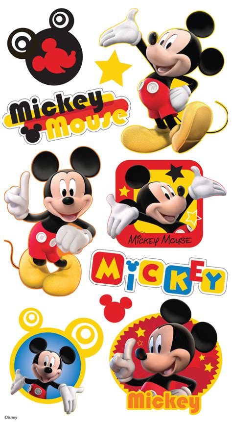 Disney Puffy Stickers Mickey Mouse 015586846560