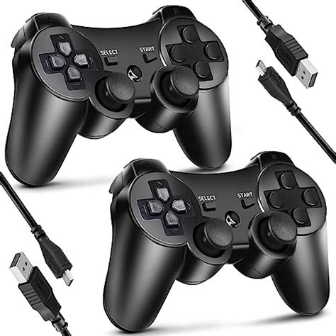 Kujian Controller 2 Pack For Ps3 Wireless Controller For