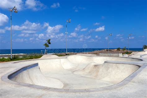 Empty Skate Park In The Daytime Stock Photo Image Of Riding