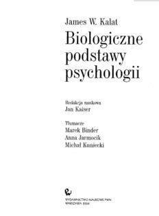 Biologiczne Podstawy Psychologii Pdf