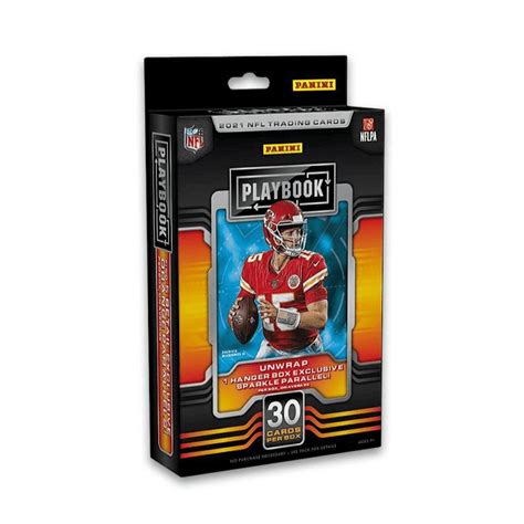 Panini Playbook Football Card Hanger Box Purple Parallels