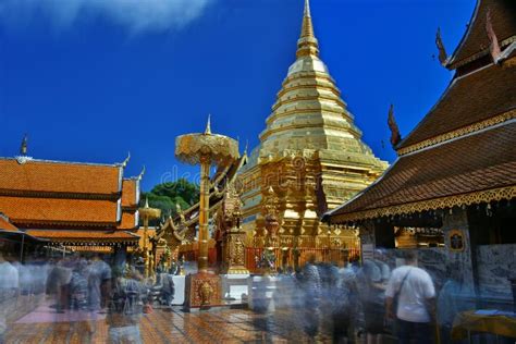 Wat Phra That Doi Suthep Temple In Chiang Mai Province Thailand Stock