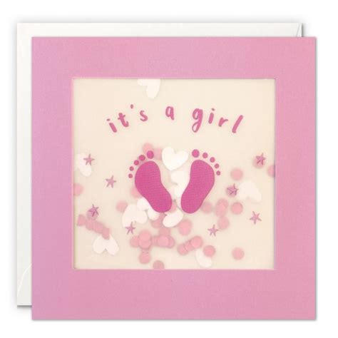 It S A Girl New Baby Card From The Dotty House