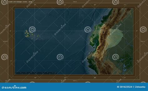 Ecuador With Galapagos Islands Highlighted Composition Physic Stock