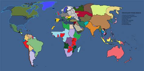 Thousand Week Reich World Map