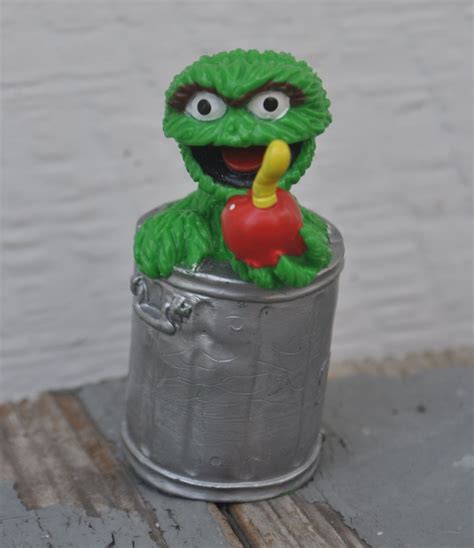 Vintage Sesame Street Pvc Miniature Oscar The Grouch By Applause Vintage 1980s 1990s Cake