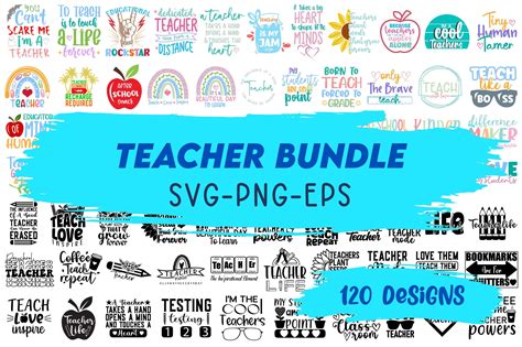 Teacher Svg Teacher Svg Bundle Teacher Svg Files For Cricut Etsy Teacher Shirt Designs