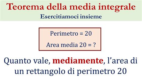 Teorema Della Media Integrale Youtube