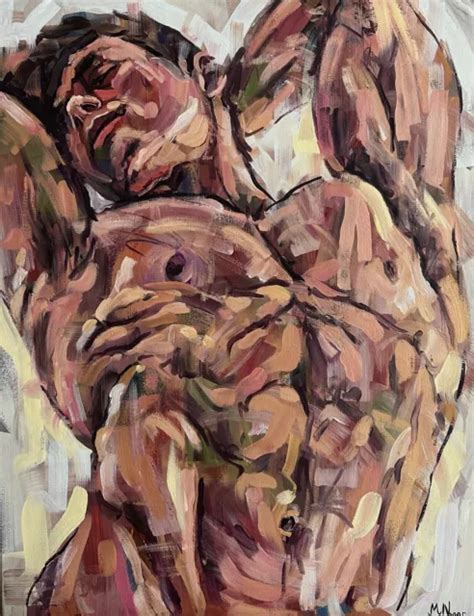 Male Nude Oil Painting Naked Man Gay Erotic Art Original Artwork