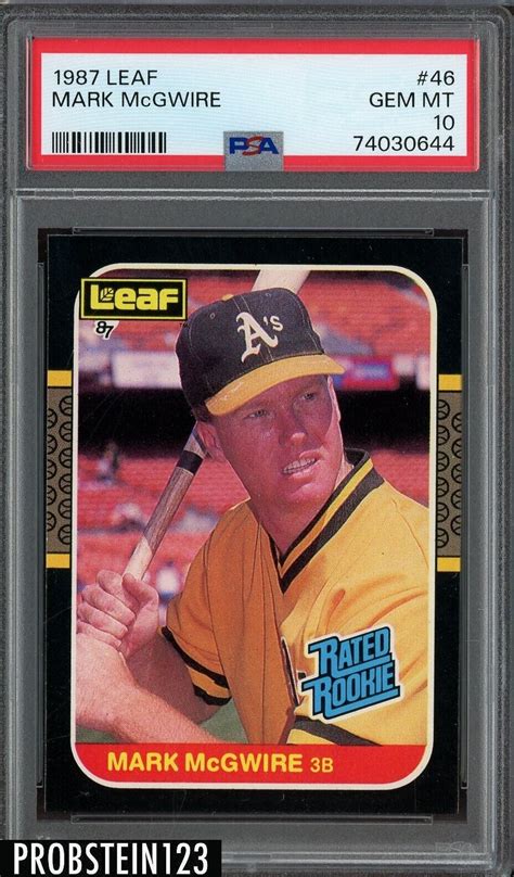 Mark McGwire 1987 Leaf 46 Base Price Guide Sports Card Investor