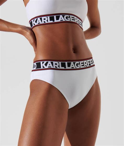 Braguita De Bikini Con El Logotipo De Karl Blanco Mujer Karl