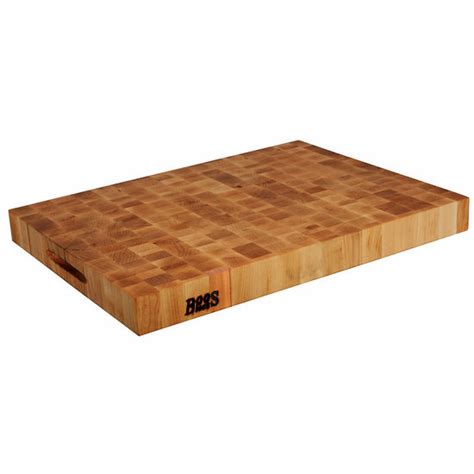 John Boos Maple Wood End Grain Reversible Butcher Block Cutting Board