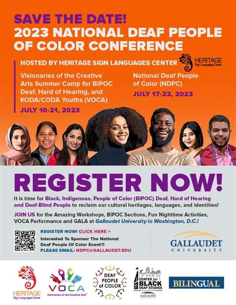 2023 National Deaf People of Color Conference (July 2023, Gallaudet ...