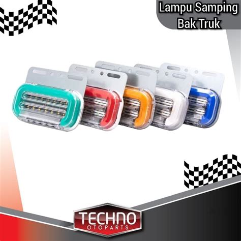 Jual Lampu Bak Truk Samping Oval Besar 24 Volt 12 Volt 2 Warna Hino