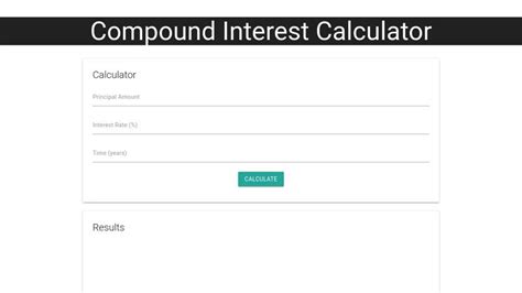 Compound Interest Calculator