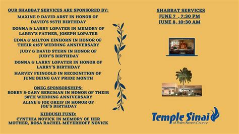 Erev Shabbat Service Friday June 7 2024 7 30 PM YouTube