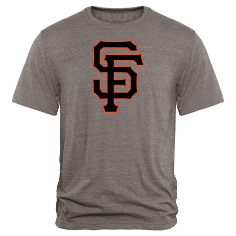 Mens San Francisco Giants Heathered Gray Rally Primary Logo Tri Blend