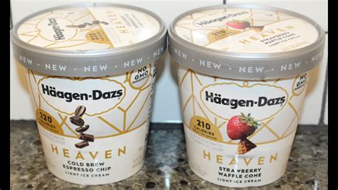 Häagen Dazs Heaven Cold Brew Espresso Chip And Strawberry Waffle Cone