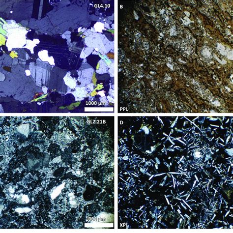 Transmitted Light Photomicrographs Of Representative Areas Of The Four