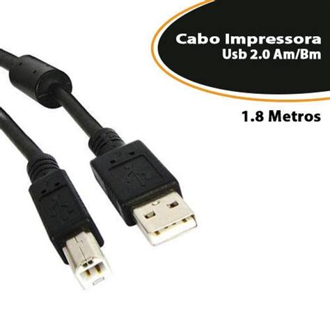 Cabo De Impressora Usb Am Bm M Empire