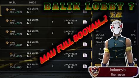 BOOYAH BERKALI KALI AUTO LANGSUNG GRANDMASTER YouTube