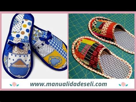 Con Retazos De Tela Crea Hermosas Pantuflas Mira Aqu Ideas Youtube