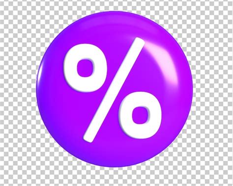 Premium Psd Percent Sale Circle Icon D Render