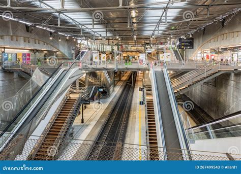 Interior Of Marne La Vallée Chessy Railway Station In Disneyland Paris ...