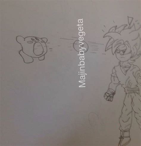 Goku vs Kirby by majinbabyvegeta on DeviantArt