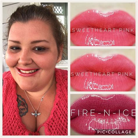 Sweetheart Pink Fire ‘n Ice Lipsense Combo Fire And Ice Lipsense