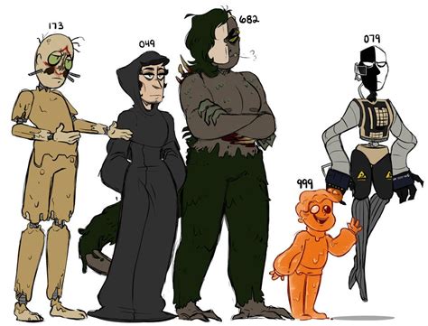 Human Scp Designs Lineup By Mk Doodle Комиксы Фэндомы Тим бертон