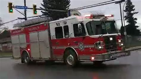 Abbotsford Fire Rescue Service Spare Engine S Responding Youtube