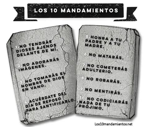 Los 10 Mandamientos ¡ Aprende Cuales Son Y Que Significan